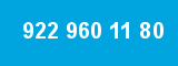 922 960 11 80